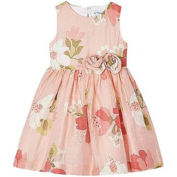 Mayoral Elegantes Kleid 3911 Orange Regular Fit 4Y female