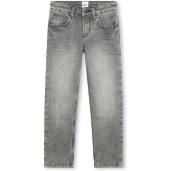 Pantalon de Garçon Boss 5 Póches Gris 16A
