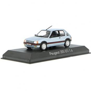 Collection mini-voiture NOREV 1/43 – Peugeot 205 GTI 1.6L 1988 bleu topaze