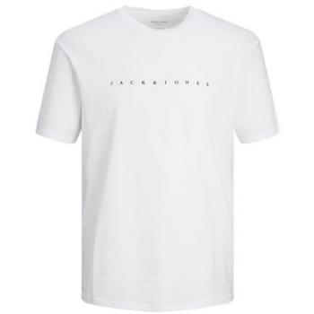 Jack & Jones Junior T-Shirt Star mit Logo-Print, Größe 152, Weiß