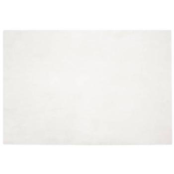 Velvet-Feel Rabbit Fur Mat – 160 × 230 cm, Creamy Poly Fiber