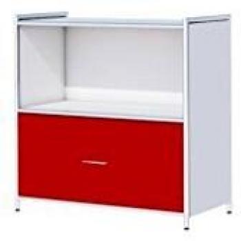 Buffet Artline Kerkmann 1 Tiroir 800x380x780 Blanc/Rouge