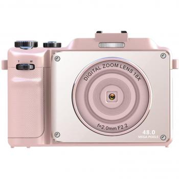 Appareil photo numérique 4K / 48MP / 18X Zoom / Anti-Tremblement / Autofocus Rose