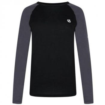 Maglietta Intima Tecnica A Maniche Lunghe Nero Grigio Dare2b