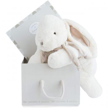 Range-Pyjama + Coffre Lapin Bonbon – Doudou et Compagnie – Taupe