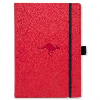 A5+ Dingbats Wildlife Red Kangaroo Dotted Notebook