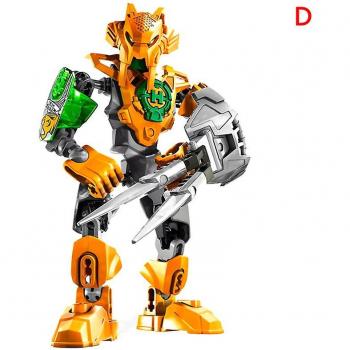 Jouet de Bloc de Construction Bionicle Star Warrior Orange 1 Pc