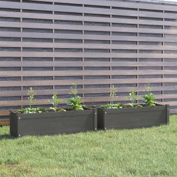 VidaXL Vaso e Floreira Pinho Mácio – 2 peças (100×31×31 cm)