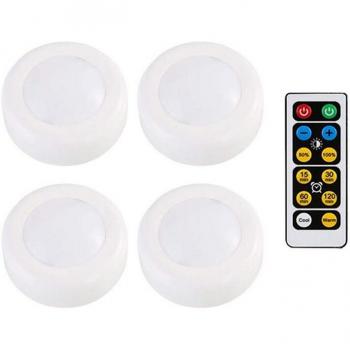 Remote-Controlled LED Night Lights for Cabinets