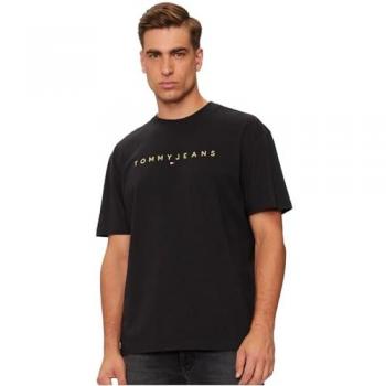 Tommy Jeans T-Shirt DM0DM19694 Schwarz Regular Fit XL Herren