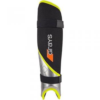 GRAYS G700 Pro Dual-Color Shinguards – Black/Fluo Yellow, XL