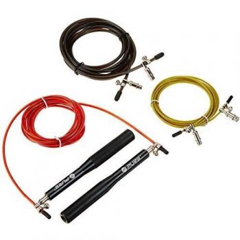 Pure2Improve One-Size Weighted Jump Rope (Three Interchangeable Ropes)