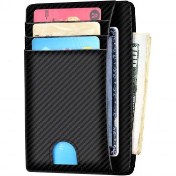 Men’s Front Pocket Leather Wallet with RFID Blocking