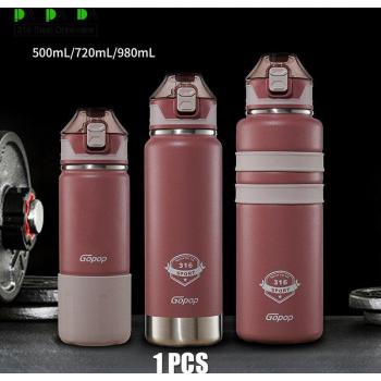 PANPANDA Vacuum Insulated Sports Thermos 500 ml