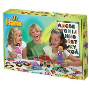 Coffret Pédagogique Hama Beads : 21000 Perles Midi, 21 Plaques, Livret, Activité Periscolaire