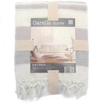 Country Club Contemporary Carella Stripe Throw – 220×240 cm