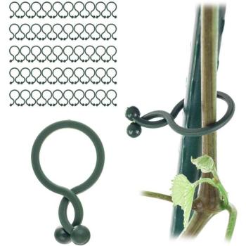 Clips de fixation pour tiges de tomates et haricots – 13 mm, paquet de 50