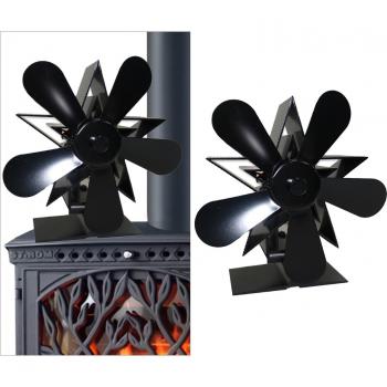 Silent Heat Powered Fireplace Fan