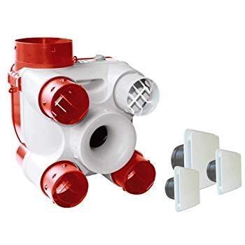 VMC simple flux UNELVENT VMC DECO KIT DETECTION HUMIDIT Bi-vitesses Sanitaire