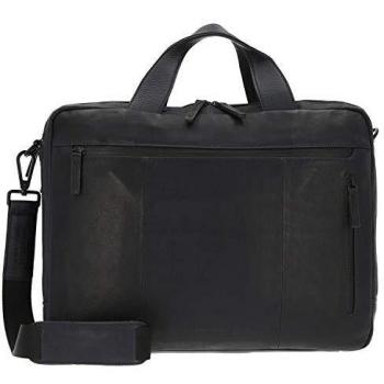 Leonhard Heyden Blue 40 cm Leather Briefcase for Laptop