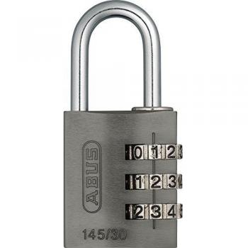 ABUS 145/30_TITANIO_C Candado aluminio 30 mm 3 dígitos titanio