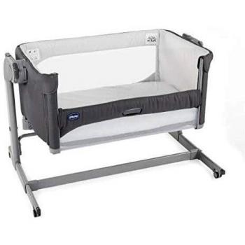 Culla Next2Me Magic Moon Grey Chicco Side‑Sleep