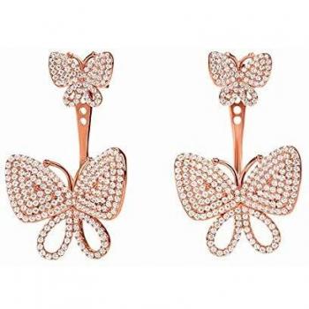 Pendientes elegantes Folli Follie en plata de ley – 3.7 cm