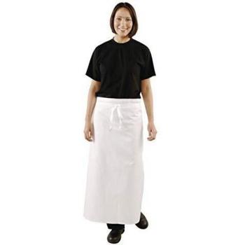 Whites Chefs A505 Schürze für die Taille – X‑Length, weiß, Messing‑Ösen