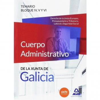 Advo xunta galicia. Tem bloque iv, v y vi (Tapa blanda).
