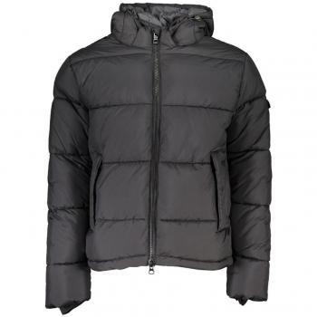 Giubbotto North Sails Uomo Nero Beam Eco-Friendly con Cappuccio Staccabile e Imbottitura in Piuma Sintetica