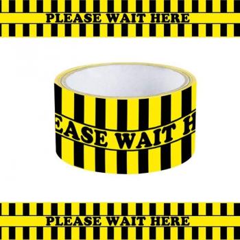Warn‑Bodenband 1 Rolle – Gelbe Bitte‑Warten‑Kennzeichnung