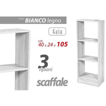 Kaela Estante Triple Moderno 105x40x24 cm