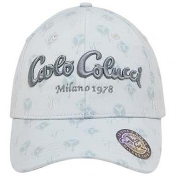 Carlo Colucci Baseball Cap für Damen grau mit Logodruck