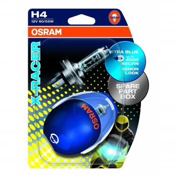 OSRAM X-RACER H4 Lampada alogena 64193XR-02B 4000K Blister doppio