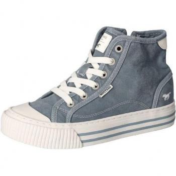 Freizeitschuh Mustang – Damen, 44, Blau, Plateausohle