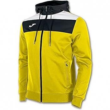 Joma Damen‑Crew‑Kapuzenjacke XXL – Gelb/Schwarz