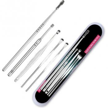 5PCS Stainless Steel Ear Wax Removal Spoons