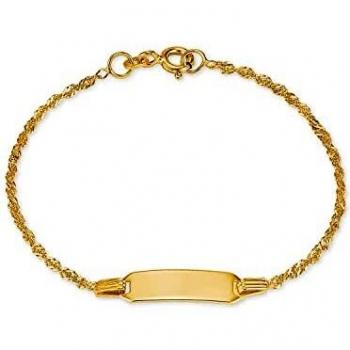 Amor Identitätsarmband für Mädchen, 9 Karat Gold