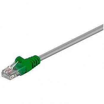 Grey/Green Goobay U/UTP 1m Cat.5e Cross Cable