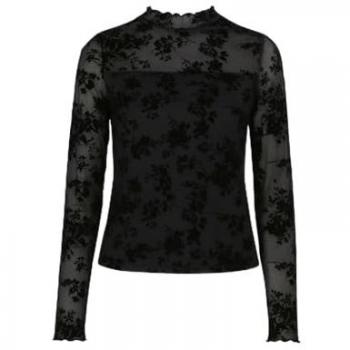 T-shirt fleuri en maille extensible Yumi Yumi