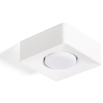 Plafonnier Moderne 1 Spot Plâtre Quman Blanc