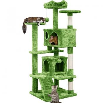Yaheetech Katzenmöbel Grün 137 cm