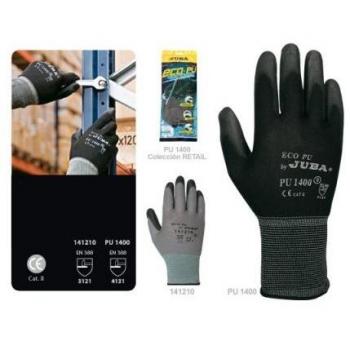Guantes Juba PU1400 Nylon/Poliuretano Talla 9