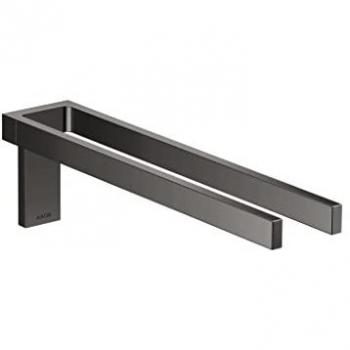Hansgrohe Axor Handtuchhalter 42622, 380mm, zweiarmig, feststehend, poliertes Schwarzchrom