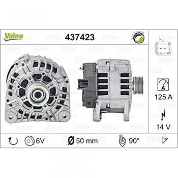 Valeo 437423 Remanufactured Alternator, Premium Grade