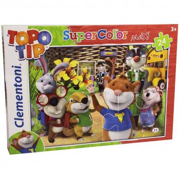 Topo Tip Maxi: Puzzle con gli Amici per Bambini di Clementoni, 24 Pezzi