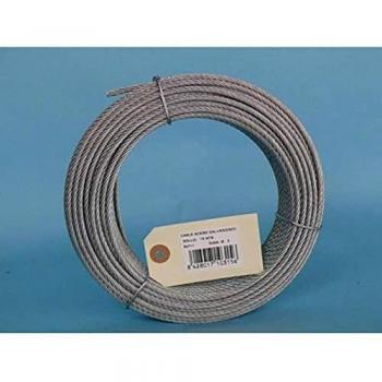 Cable de acero galvanizado 15m con alma textil 3mm