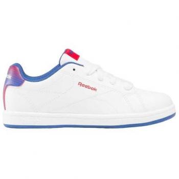 Reebok Boys' Royal Complete Clean 2.0 Trainers White/Boundless Blue/Vector Red UK 2