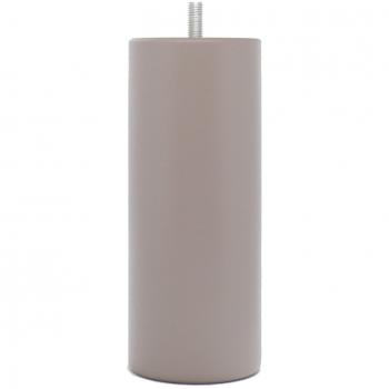 Set de 4 pieds de lit Mahérault, cylindrique H17 LT, couleur taupe