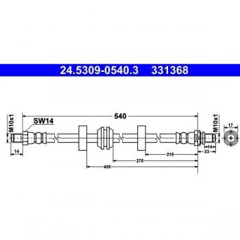 Flexível de Travão Modelo ATE 24.5309‑0540.3